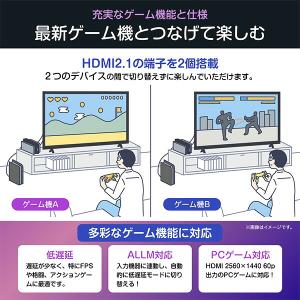 テレビ ハイセンス 65V型 4K対応 ネット...の詳細画像5