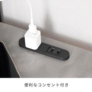 デスク 机 ラック付き 耐荷重60kg 左右レ...の詳細画像3