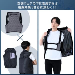 気化熱 水冷式ベスト 冷却ベスト 水だけ ミズ...の詳細画像2