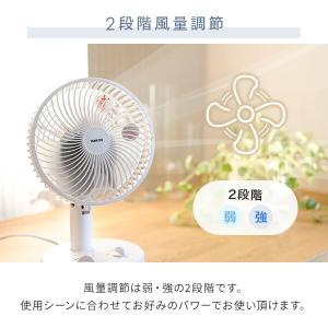 扇風機 卓上扇風機 左右首振り 18cm 切タ...の詳細画像5