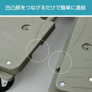 スマート連結平台車(中) ナイロンキャスター ...の詳細画像3