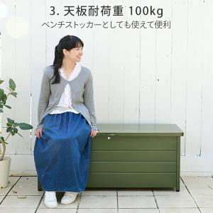 ベンチストッカー 収納ボックス 屋外 収納 幅...の詳細画像5