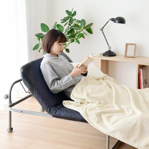 折りたたみベッド シングル 組み立て簡単 ベッ...の詳細画像4