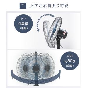 業務用扇風機 工場扇 45cm羽根 床置き式 ...の詳細画像2