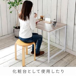 シンプルデスク 机 幅80 奥行60 高70 ...の詳細画像5