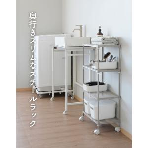 ラック 4段 棚 キャスター付き アジャスター...の詳細画像2