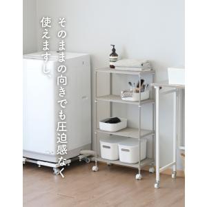 ラック 4段 棚 キャスター付き アジャスター...の詳細画像3