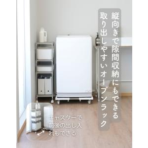 ラック 4段 棚 キャスター付き アジャスター...の詳細画像4