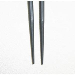 業務用 SPS樹脂箸 新六角 黒 滑り止加工の詳細画像2