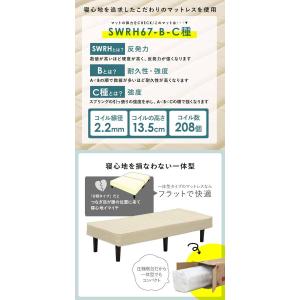 ボンネルコイル マットレス ベッド セミシング...の詳細画像4