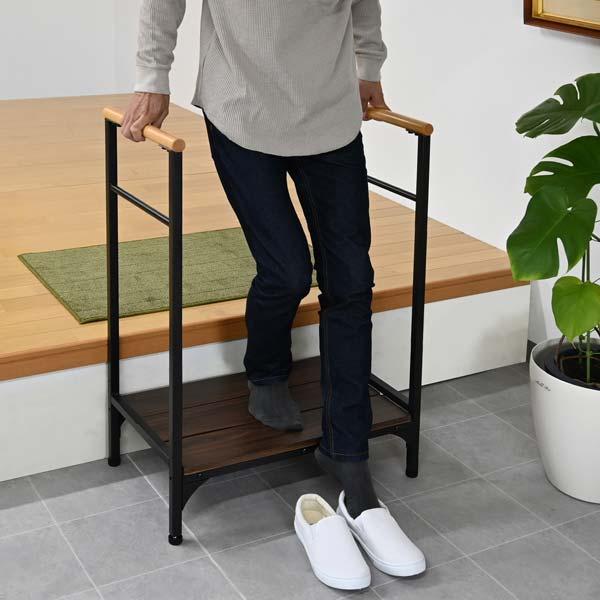 踏み台 手すり付き玄関台