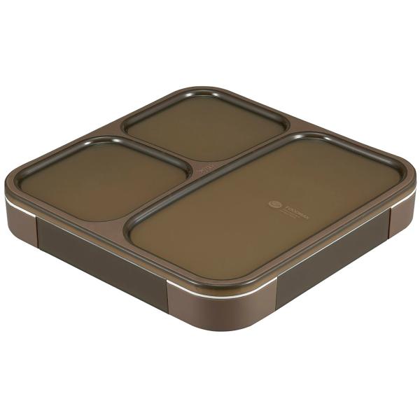 ディーエスケー.ピグ DSK.pig 薄型弁当箱 抗菌フードマン 800 アッシュブラウン 抗菌 シ...