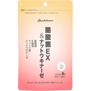 ファイテン PHITEN 酪酸菌EX＆ナットウキナーゼ サプリメント 乳酸菌 腸内環境 善玉菌 納豆菌 ナットウ菌 健康食品 錠剤 らくさんきん 腸内フローラ 美｜山とアウトドアの店 山気分