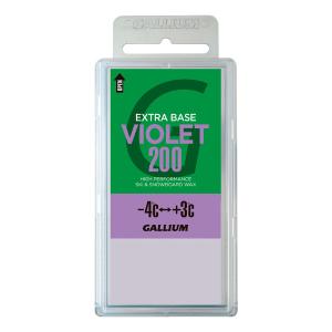 GALLIUM ガリウム エクストラベースバイオレット EXTRA BASE VIOLET200 スキー スノーボード スノボ WAX ワックス メンテナンス SW2079｜e-lodge