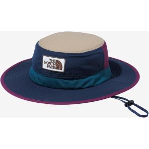 THE　NORTH　FACE ノースフェイス ホラインズハット キッズ Kids＆apos； Grand Horizon Hat ハット 帽子 通気性 ワッペンロゴ サイズ調節可能 あご紐 男の子 女｜e-lodge