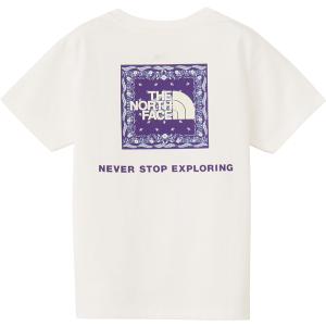 ザ・ノース・フェイス THE NORTH FACE ショートスリーブバンダナスクェアロゴティー ジュニア キッズ 子ども 半袖Tシャツ トップス 夏 UVカット 紫外
