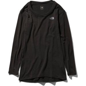 THE　NORTH　FACE ノースフェイス L／S　WARM　Crew　ロングスリーブ　ウォーム　クルー　レディース　 NUW66135 ブラック｜e-lodge