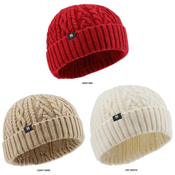 ミレー MILLET ARAN BEANIE W ビーニー メンズ レディース ニット帽 帽子 リブ...