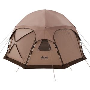 ロゴス LOGOS Tradcanvas スペースベース・デカゴン500−BB テント ドーム型テント キャンプ 大人数 大きい 簡単設営 BBQ バーベキュー ファミリー 連結 7120300｜e-lodge