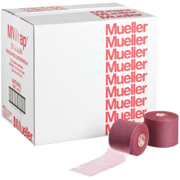 ミューラー MUELLER アンダーラップ Mラップカラー 70mm 48個入り ビッグマルーン  ...