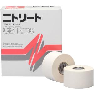 NITREAT ニトリート CBテープ 38mm×12m 8巻 テーピング 非伸縮 手切れ性あり スポーツ 関節 固定 可動域制限 応急処置 作業性 持続性 体皮膚刺激性 CB38