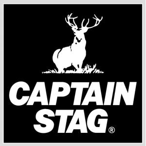 CAPTAIN　STAG キャプテンスタッグ CSデザインステッカー ロゴ・スクエア 70×70mm UM1590｜e-lodge