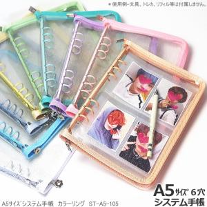 レイメイ藤井 システム手帳 リフィル ミニ6穴 ファスナー付ホルダー B7