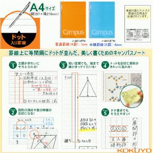 コクヨ　キャンパスノート　A4　ドット入り罫線