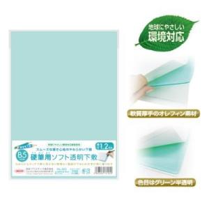 ○共栄プラスチック 硬筆用ソフト透明下敷 下敷き したじき B5判厚口