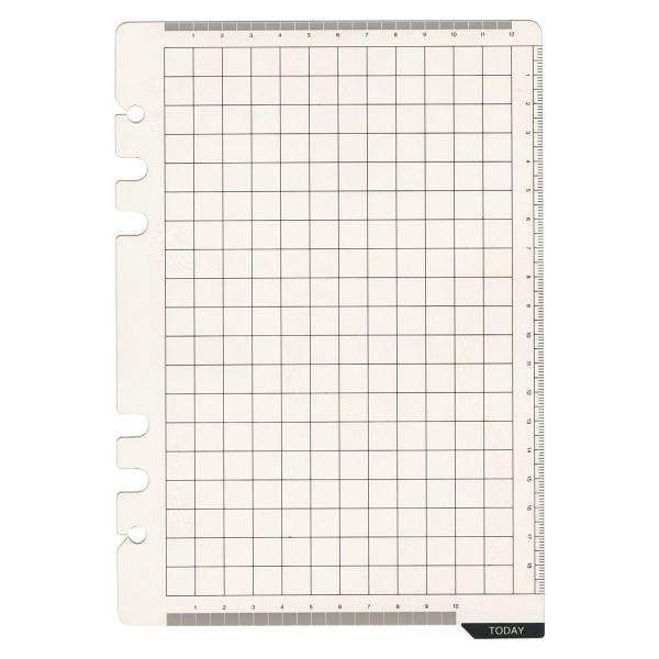 システム手帳　リフィル　A5　下敷&amp;スケール 6穴 中身 ダヴィンチ 手帳用のリフィール ビジネス ...