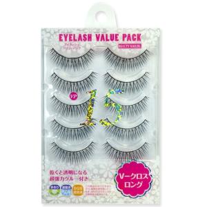 つけまつげ のり つけま つけまつ毛 アイラッシュバリューパック V-クロスロング VP-15