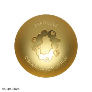 EXPO2025　公式ロゴ　記念御盃　純金製2寸盃