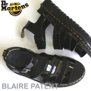 ドクターマーチン Dr.Martens 24192001 BLAIRE PATENT ブレア エナメル ストラップサンダル ブラック｜e-minerva