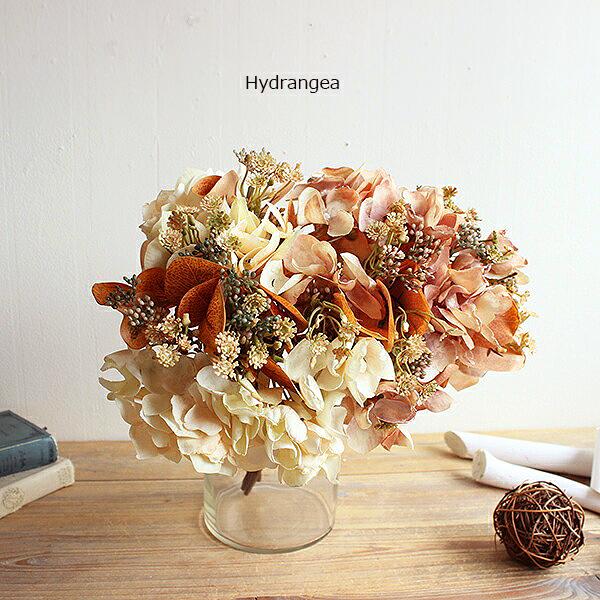 ハイドランジアバンチ  あじさい 造花 フェイクフラワー ドライ風
