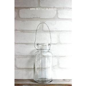 ワイヤーボトルグラス M WIRE BOTTLE GLASS 雑貨 花器 器 おしゃれ