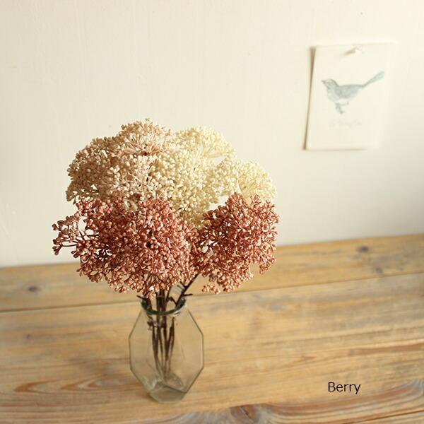 閉店SALE 在庫処分価格 / ベリーバンドル 3本束 造花 フェイクフラワー インテリア ドライ ...