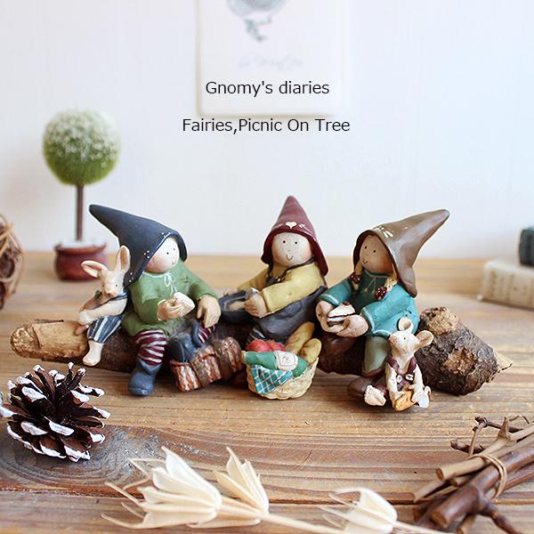 Gnomy's diaries グノーミー W23cm Fairies,Picnic On Tree...