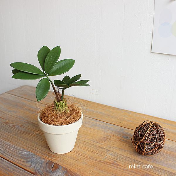 トロピカルリーフポット  H21cm フェイクグリーン 造花 ミニ観葉 CT触媒