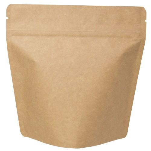 COT-871 コーヒー用スタンドチャック袋100g茶クラフト インナーバルブ付 500枚