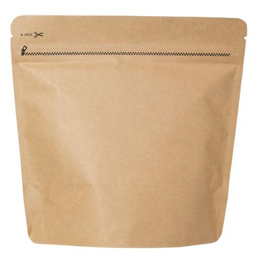 COT-851 コーヒー用スタンドチャック袋200g茶クラフト インナーバルブ付 500枚