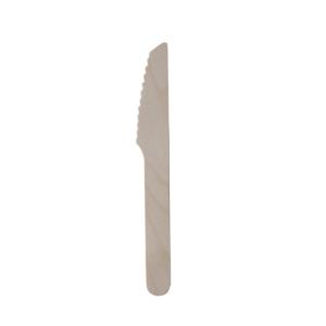 ウッド 木製カトラリー ナイフ 140mm（裸入）100本 /おしゃれで、かわいい ナチュラルカラーが人気の使い捨てナイフ。｜