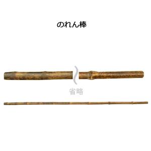 のれん棒 2456 黒竹 1m用の商品画像