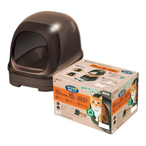 ニャンとも清潔トイレ ドームタイプ ブラウン  _エステー 57503