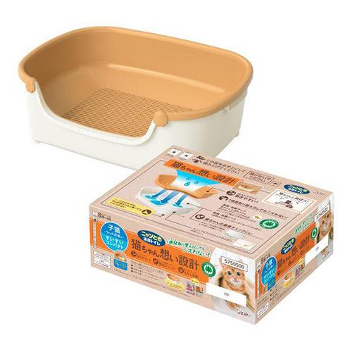 ニャンとも清潔トイレ すいすいコンパクト アイボリー＆ペールオレンジ _エステー 57505