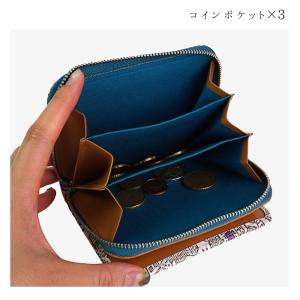二つ折り財布 財布 レディース 本革 文庫革 ...の詳細画像4