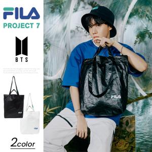 BTS 防弾少年団 エコ トートバッグ PROJECT7 FILA 2way付き エコバッグ サスティナブル グッズ 公式グッズ ノベルティ