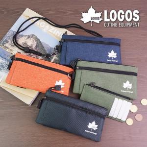 ポーチ コインケース 財布 メンズ カードケース スマホポーチ ネックストラップ カジュアル ポリエステル スポーティ コンパクト おでかけ ロゴス LOGOS