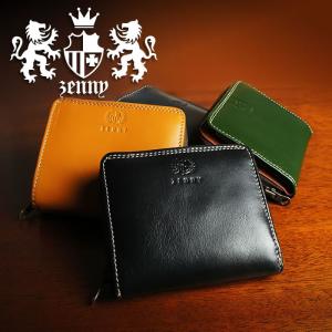 【名入れ対象商品】送料無料 本革 牛革｜ジッパー小銭入れ付き 二つ折り 財布｜メンズ 紳士