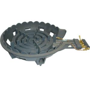 業務用鋳物コンロ 四重・種火付 ガスバーナー(普及タイプ)