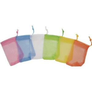 三和製作所　石鹸ネット　ひもタイプ　６色アソート　２４枚組